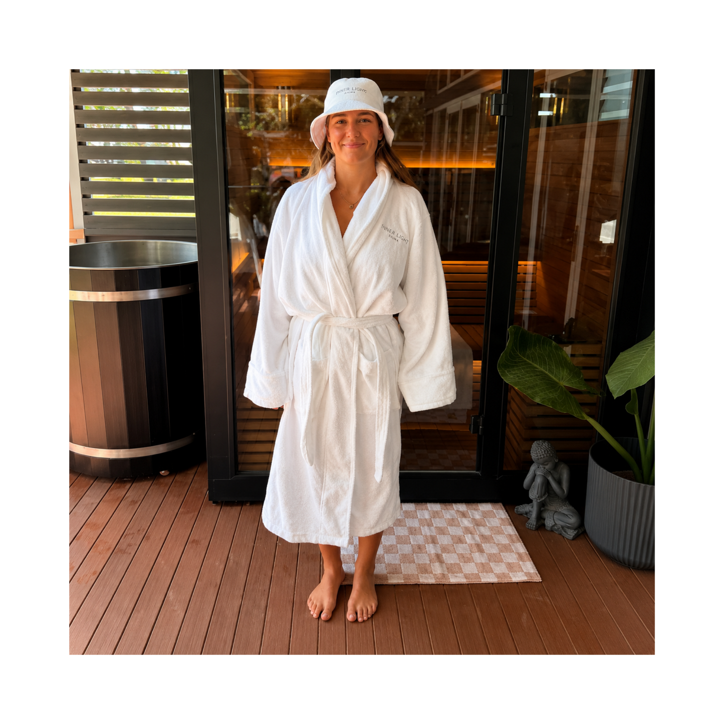 White Plush Robe