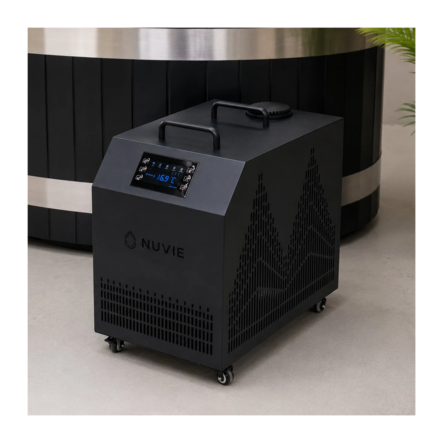 NUVIE Ember Ice Bath & Hot Tub (Black)