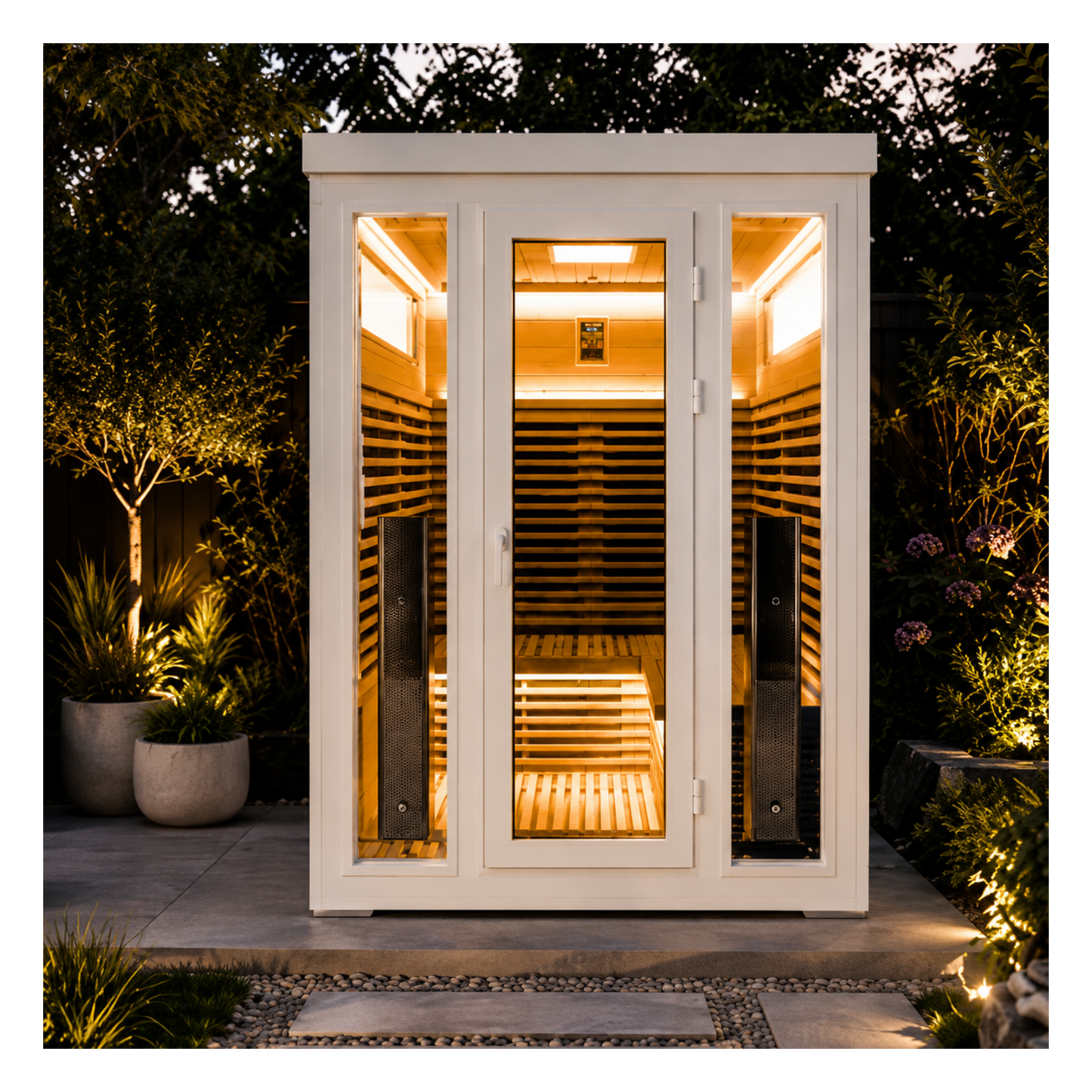 Bella Deluxe 3 Person Outdoor Infrared Sauna