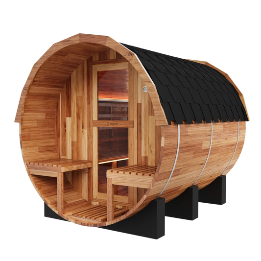 NUVIE Pure Traditional Barrel Sauna