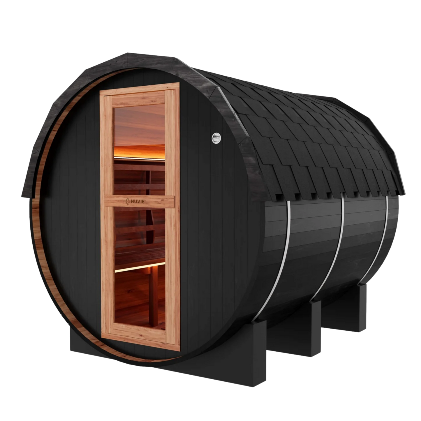 NUVIE Pure Traditional Barrel Sauna