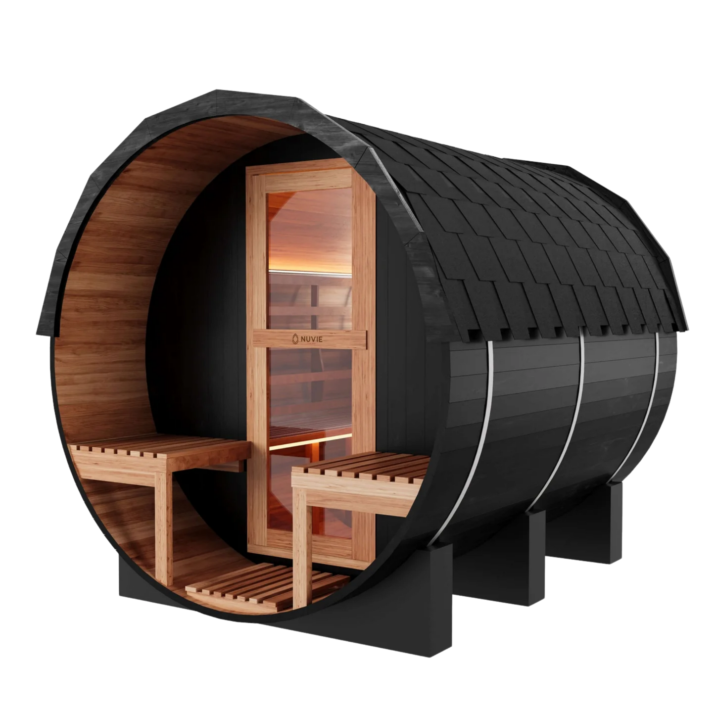 NUVIE Pure Traditional Barrel Sauna