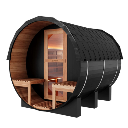 NUVIE Pure Traditional Barrel Sauna
