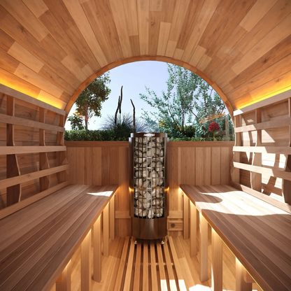 NUVIE Pure Traditional Barrel Sauna