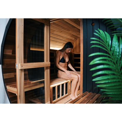 NUVIE Pure Traditional Barrel Sauna