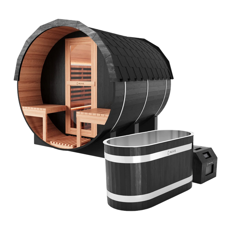 NUVIE Fusion Hybrid Sauna & Ember Ice Bath Package