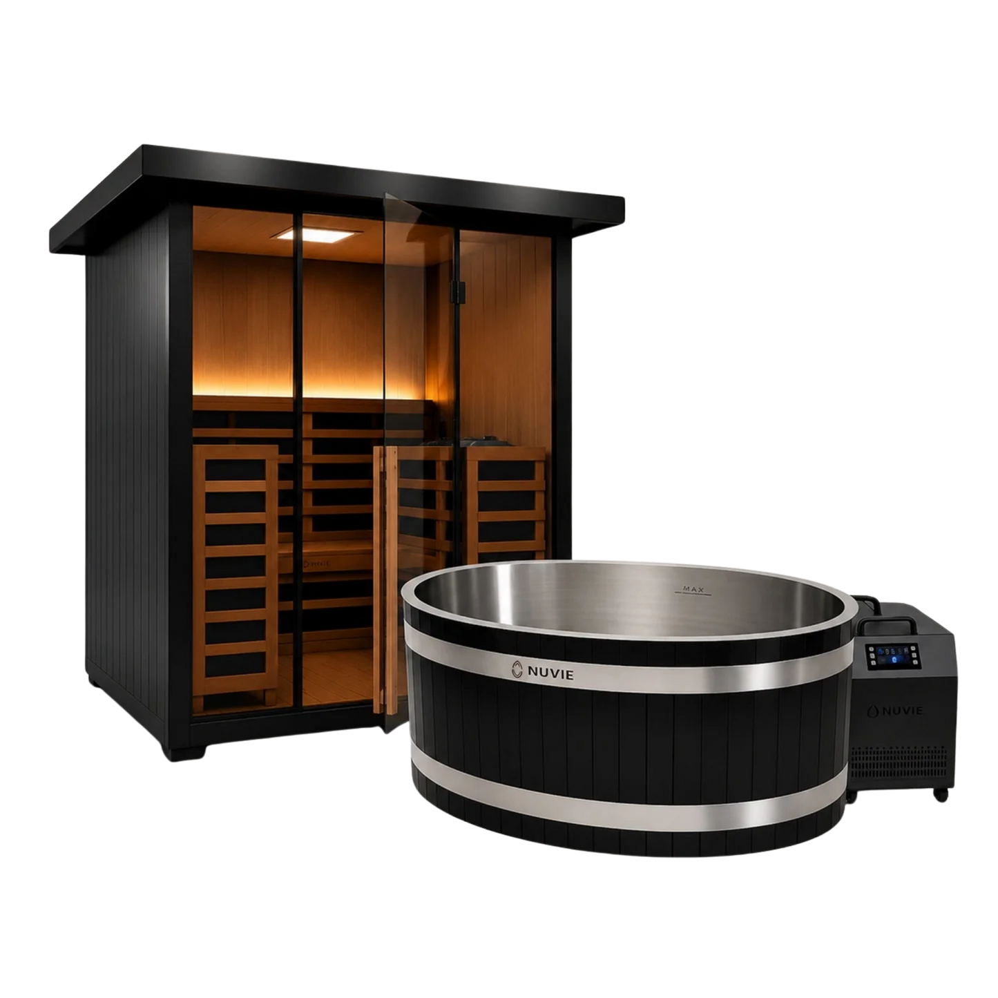 Element Hybrid Sauna & Ember Dual Ice Bath