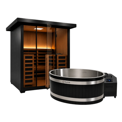 Element Hybrid Sauna & Ember Dual Ice Bath
