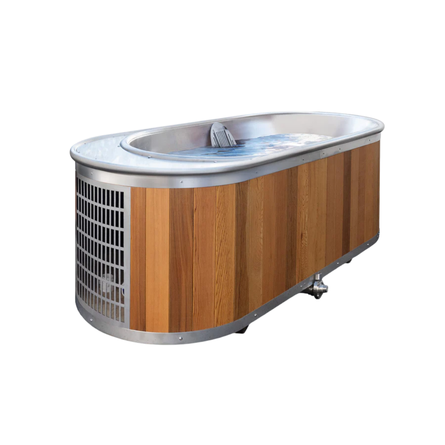 iSteel All-In-One Stainless Steel & Cedar Cold Plunge