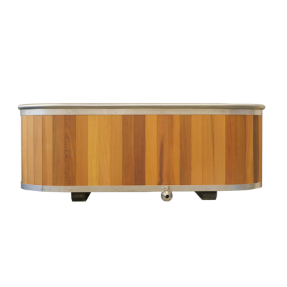 iSteel All-In-One Stainless Steel & Cedar Cold Plunge