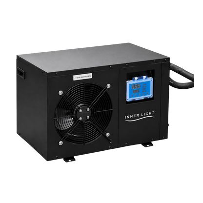 Black Round Stainless Steel Ice Bath with Chiller