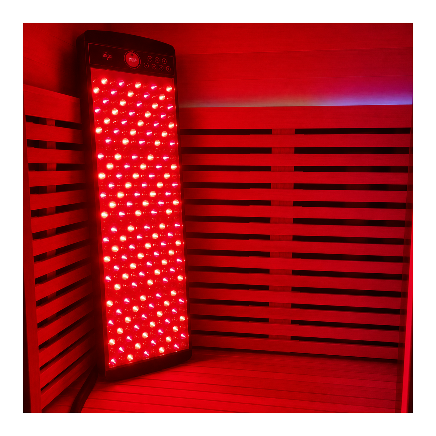 Red Light Panel for Sauna with Tall Stand Included