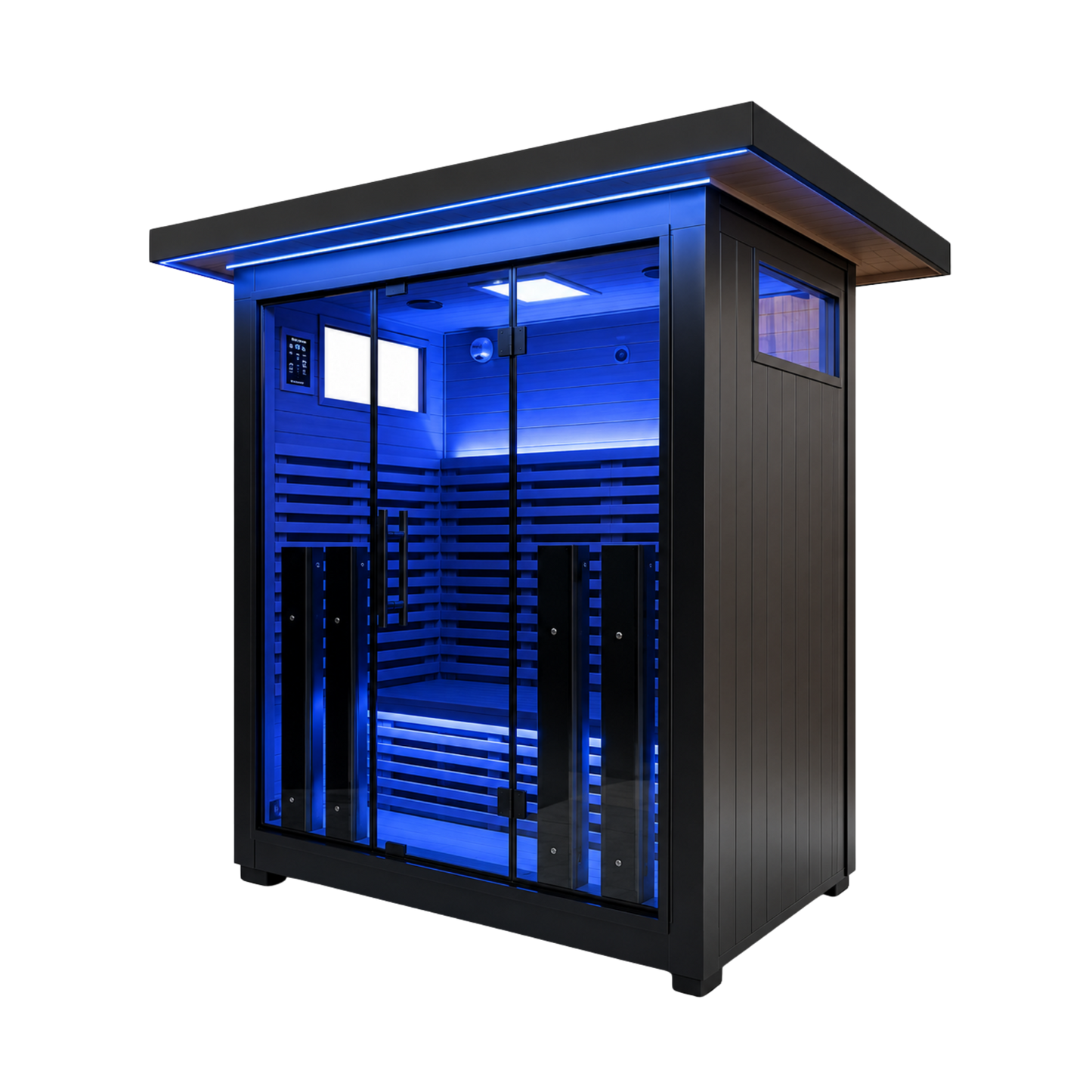 La Mar 4 Person Outdoor Infrared Sauna White