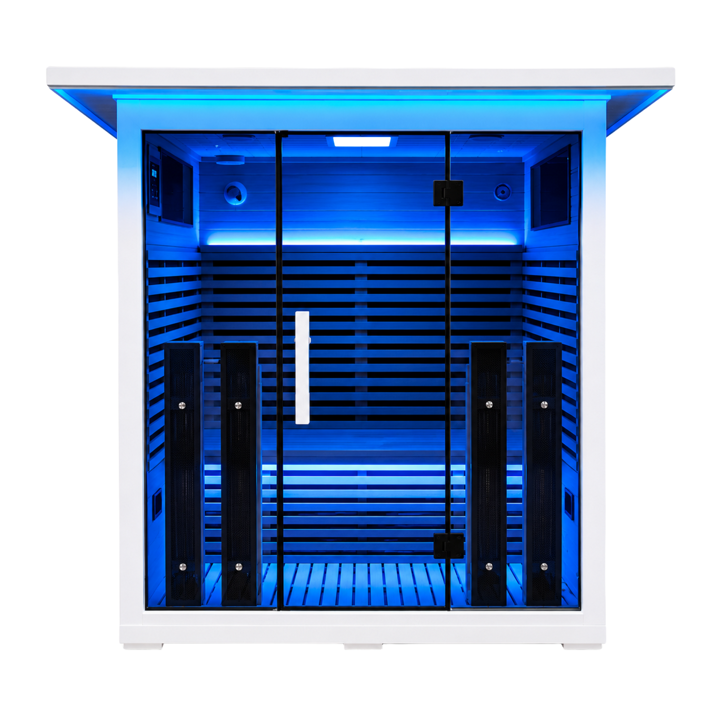 La Mar 4 Person Outdoor Infrared Sauna White