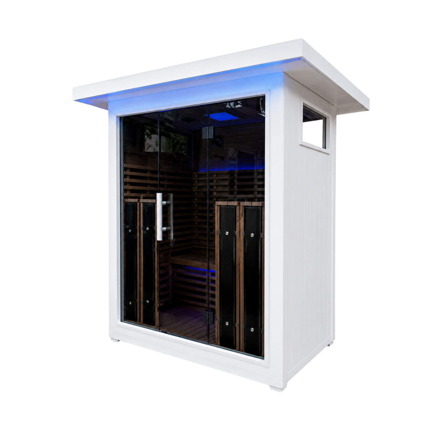 La Mar 4 Person Outdoor Infrared Sauna White