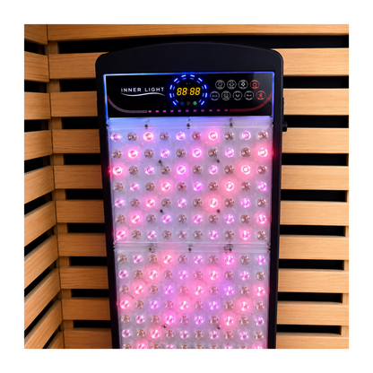 Red Light Panel for Sauna including low stand